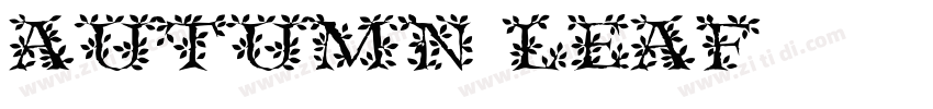 Autumn Leaf字体下载字体转换